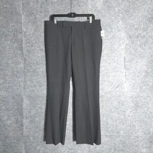 GAP Modern Boot Stretch Pants Womens 10 Gray Pinstripe Ankle Work Casual Office